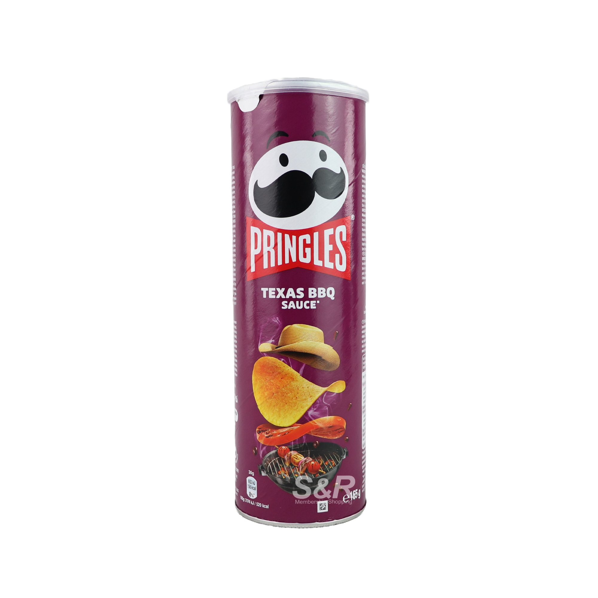 Pringles Texas BBQ Sauce Potato Crisps 165g Pringles Texas BBQ Sauce Potato Crisps 165g